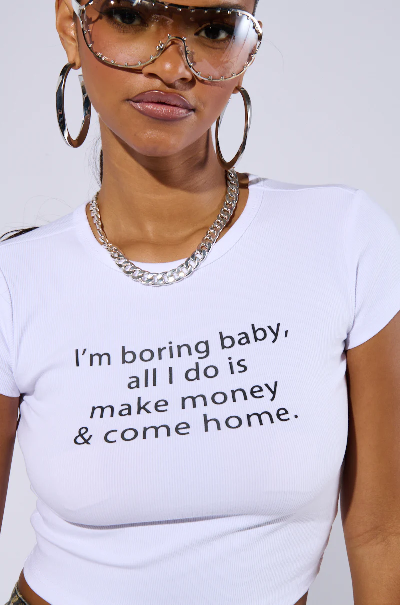 ALL I DO IS MAKE MONEY GRAPHIC BABY TEE - Image 7