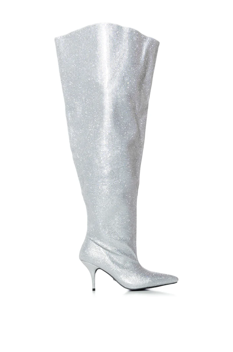 AZALEA WANG AMBY SILVER BUCKET BOOT - Image 6