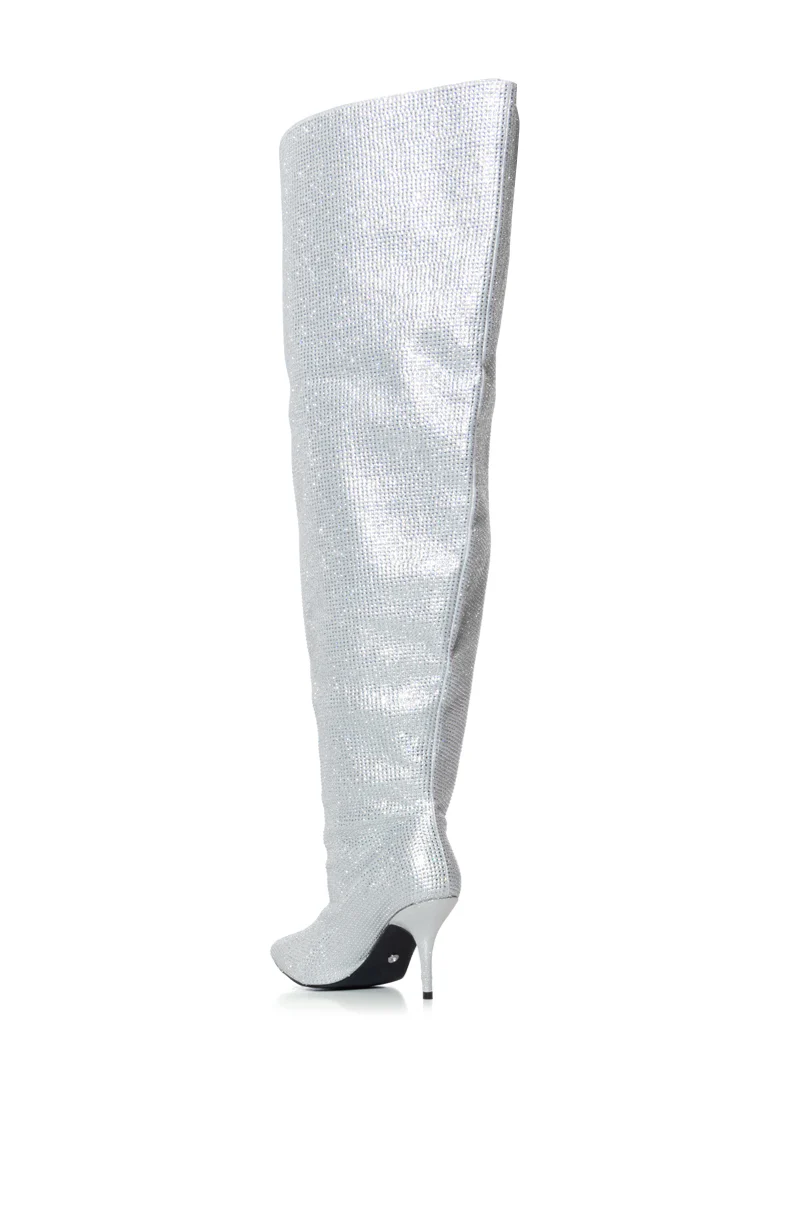 AZALEA WANG AMBY SILVER BUCKET BOOT - Image 8