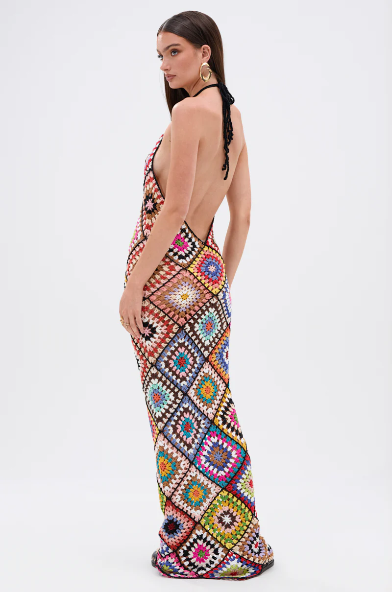 DONT LET ME GO CROCHET MAXI DRESS - Image 5